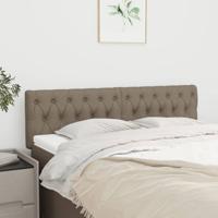 Hoofdborden 2 st 72x7x78/88 cm stof taupe