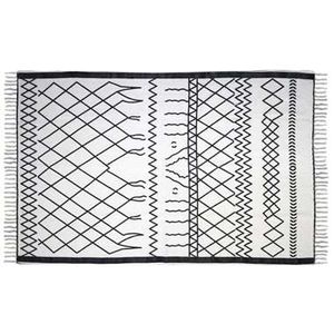 HSM Collection vloerkleed Borris - zwart/wit - 230x160 cm - Leen Bakker