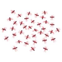 Decoratie mieren - 4 cm - rood/bruin - 20x - horror/griezel decoratie dierenÂ    -