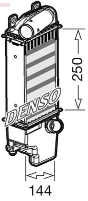 Intercooler, inlaatluchtkoeler DIT50013