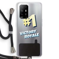 Victory Royale: Oppo A95 5G Transparant Hoesje met koord