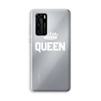 Queen zwart: Huawei P40 Transparant Hoesje