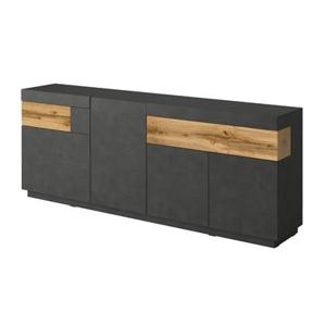 Meubella Dressoir Sublime - Grijs - Eiken - 219 cm