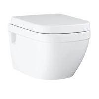 Grohe Euro Ceramic wandcloset - 54cm - spoelrandloos - met zitting - glans wit 39703000