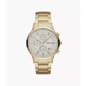 Emporio Armani heren goudkleurig roestvrijstalen horloge - goud AR11332