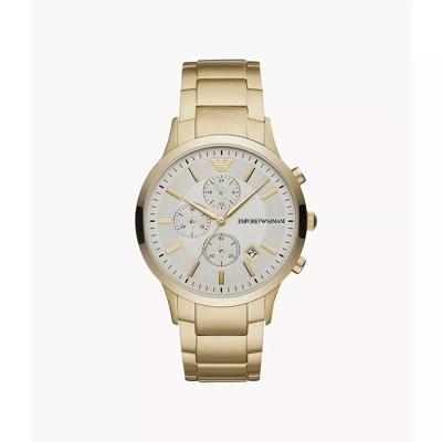 Emporio Armani heren goudkleurig roestvrijstalen horloge - goud AR11332