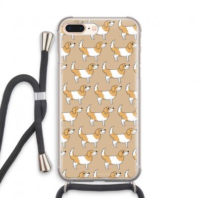 Doggy: iPhone 8 Plus Transparant Hoesje met koord