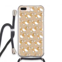 Doggy: iPhone 8 Plus Transparant Hoesje met koord