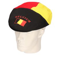 Supporters Belgie hoedje - Flat cap hoedje met Belgische vlag - volwassenen
