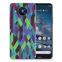 Nokia 8.3 | TPU Hoesje | Abstract Green Blue