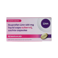 Ibuprofen liquid 400mg suikervrij 20 Capsules