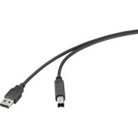 Renkforce USB-kabel USB 2.0 USB-A stekker 2.00 m Zwart RF-6830428