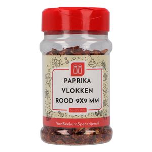 Paprika Vlokken Rood 9x9 mm - Strooibus 70 gram