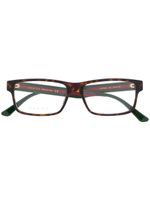 Gucci Eyewear lunettes de vue à monture rectangulaire - Marron