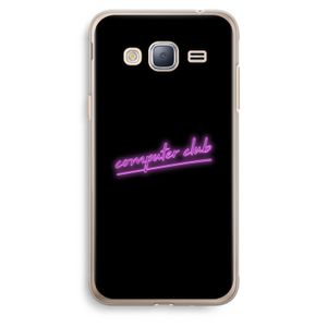 Vice Black: Samsung Galaxy J3 (2016) Transparant Hoesje