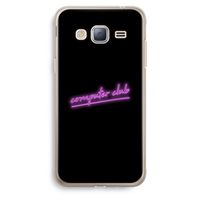 Vice Black: Samsung Galaxy J3 (2016) Transparant Hoesje
