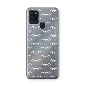 Wimpers: Samsung Galaxy A21s Transparant Hoesje