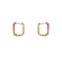 Go Dutch Label Oorbellen Shiny Rounded Square Goud