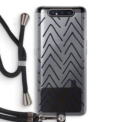 Marrakech Arrows: Samsung Galaxy A80 Transparant Hoesje met koord