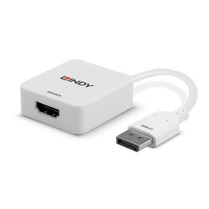 LINDY 38303 HDMI / DisplayPort Converter [1x HDMI-bus - 1x DisplayPort stekker] Wit 9.5 cm