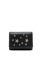 Jimmy Choo star stud-embellished leather wallet - Noir - thumbnail