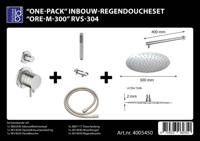 One-Pack Inbouw-Regendoucheset Ore-M-300 Rvs-304