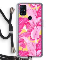 Pink Banana: OnePlus Nord N10 5G Transparant Hoesje met koord