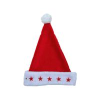 Gerimport Kerstmuts - met lichtjes - 3D sterren - polyester - volwassenen   -