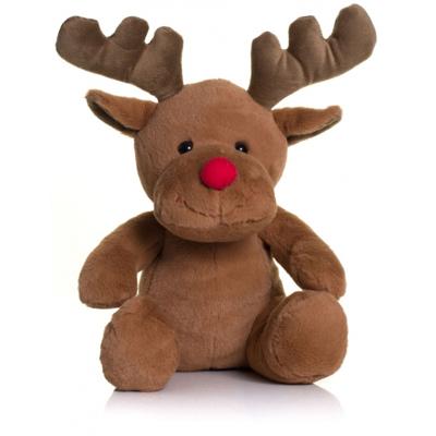 Pluche rendier knuffel van 30 cm - Bruin - Speelgoed knuffels