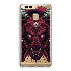 Hell Hound and Serpents: Huawei P9 Transparant Hoesje