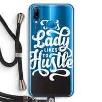 Hustle Lady: Huawei P20 Lite Transparant Hoesje met koord