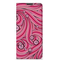 Motorola Moto G51 5G Bookcase Swirl Pink - thumbnail
