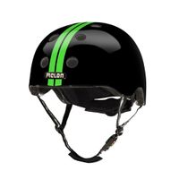 Melon Fietshelm urban active zwart/groen mt 46-52 cm