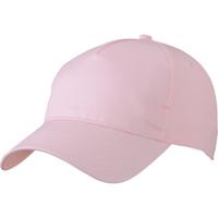 Baseball pet/cap 5 panels - lichtroze - volwassenen - Voordelige caps - katoen