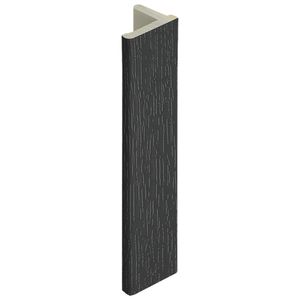 Eindprofiel 10 mm Zwartgrijs - Keralit (2836)