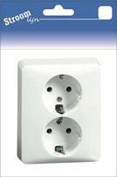 PEHA LW inbouw stopcontact RA dubbel - 6602217