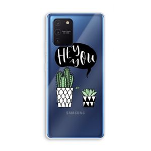Hey you cactus: Samsung Galaxy Note 10 Lite Transparant Hoesje