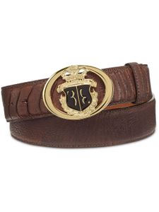 Billionaire ceinture en cuir à boucle logo - Marron