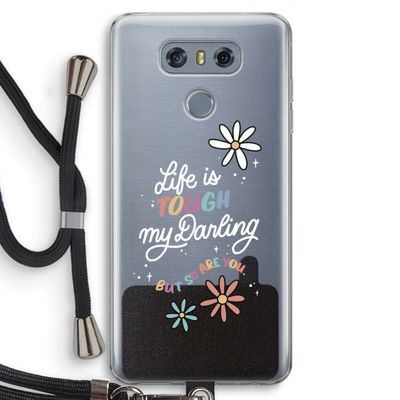 Tough Life: LG G6 Transparant Hoesje met koord