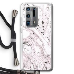 Mengelmoes: Huawei P40 Pro Plus Transparant Hoesje met koord