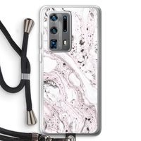 Mengelmoes: Huawei P40 Pro Plus Transparant Hoesje met koord
