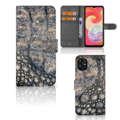 Samsung Galaxy A04e | Telefoonhoesje | Met pasjeshouder | Krokodillenprint