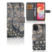 Samsung Galaxy A04e | Telefoonhoesje | Met pasjeshouder | Krokodillenprint