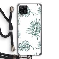 Simple leaves: Samsung Galaxy A12 Transparant Hoesje met koord Simple leaves: Samsung Galaxy A12 Transparant Hoesje met koord