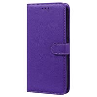 Samsung Galaxy A42 hoesje - Bookcase - Koord - Pasjeshouder - Portemonnee - Camerabescherming - Kunstleer - Paars
