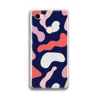 Memphis Shapes Pink: Google Pixel 3 Transparant Hoesje