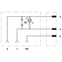 Phoenix Contact SAC-3P-M12MS/0,6-PUR/BI-1L-Z 1400773 Inhoud: 1 stuk(s)