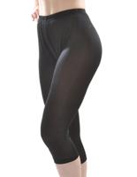 Zijden Legging Kort Alkena Kleur Zwart Maat Extra Extra Large