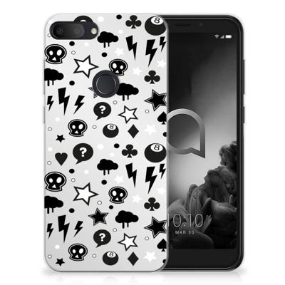 Silicone Back Case Alcatel 1S (2019) Silver Punk