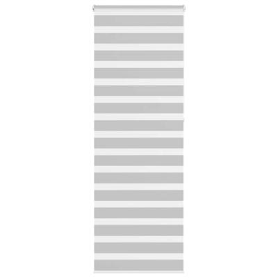 Zebra rolgordijn 80x230 cm stofbreedte 75,9 cm lichtgrijs